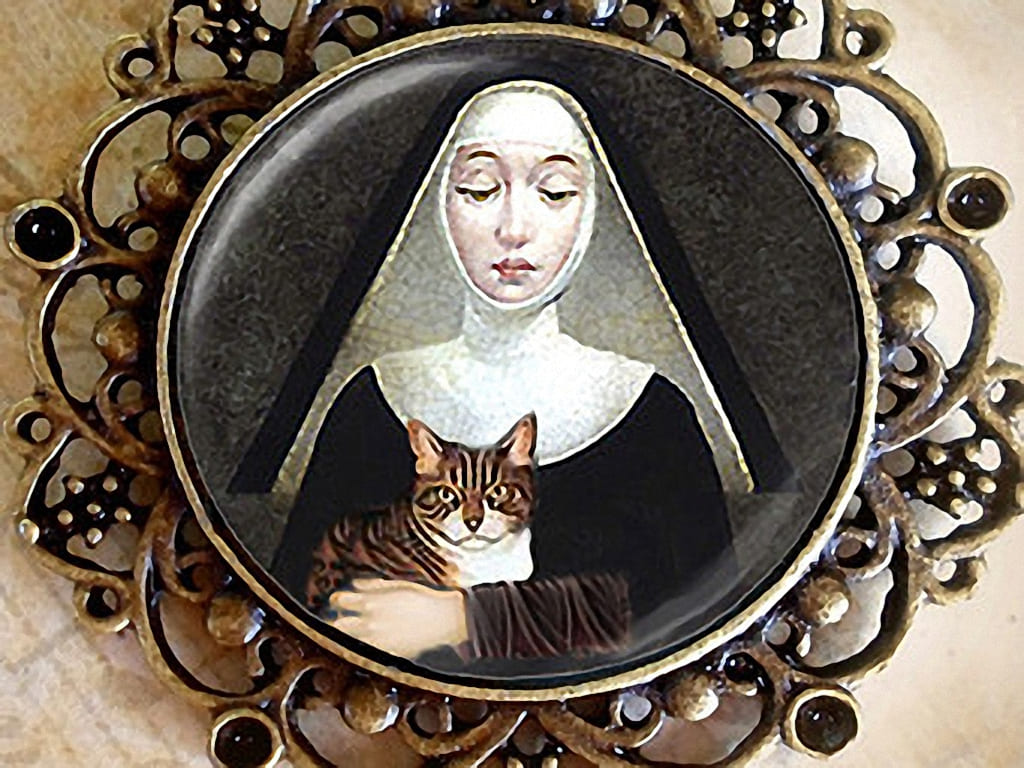 17 марта день святой кошек - Гертруды Нивельской