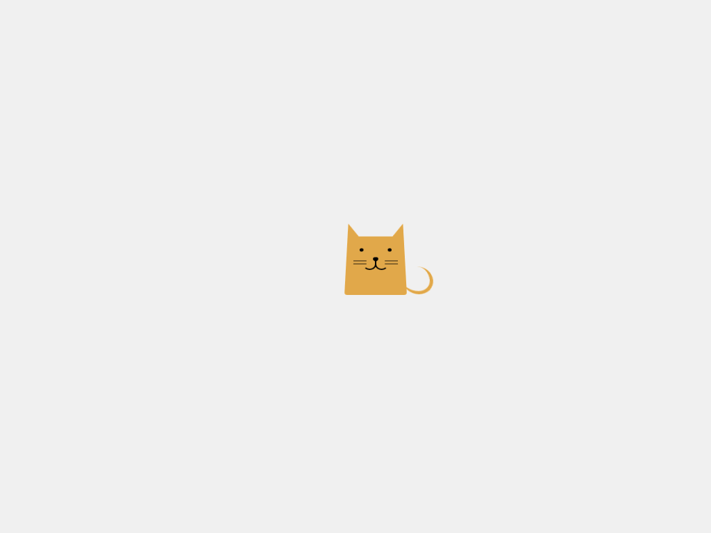 Анимированный кот html & css