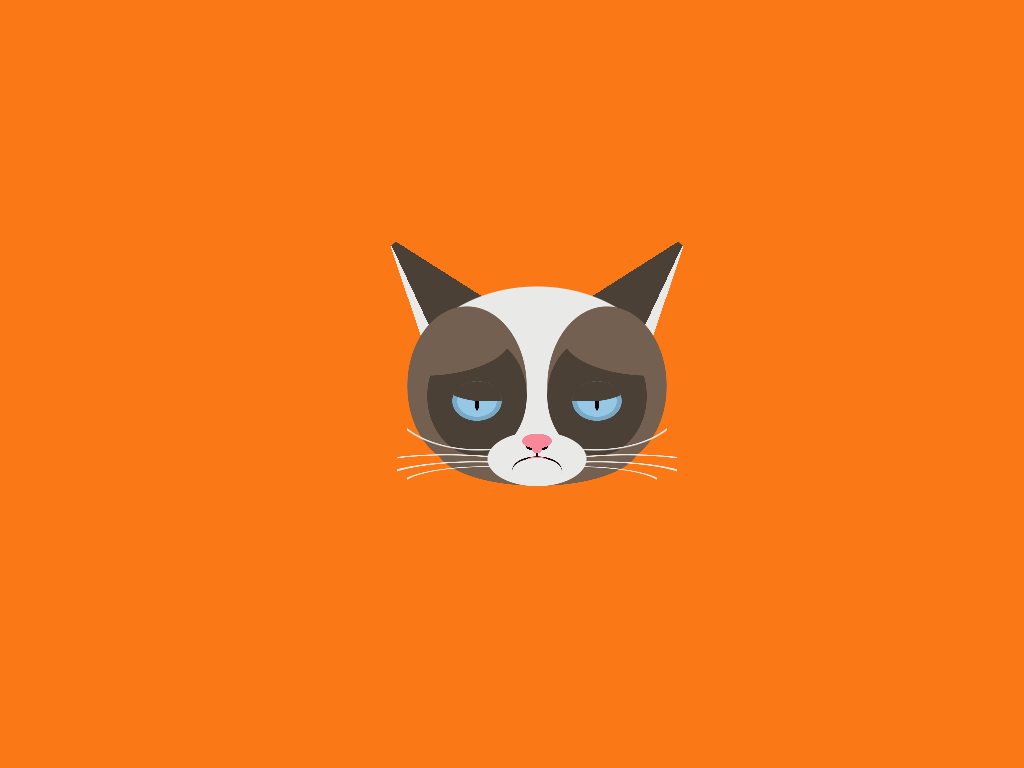 Грустный котик моргает - html & css - Кошки html