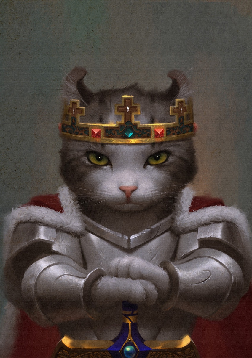 Кот король