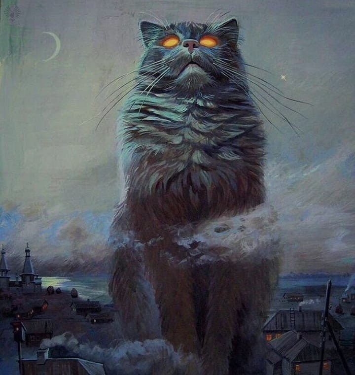 Пушистый мечтатель & Картины с кошками & Картинка | МУРЧИМ.РФ